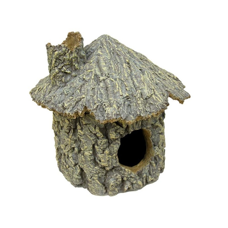 Weco Sleepy Hollows Green Pine Hut Terrarium Ornament