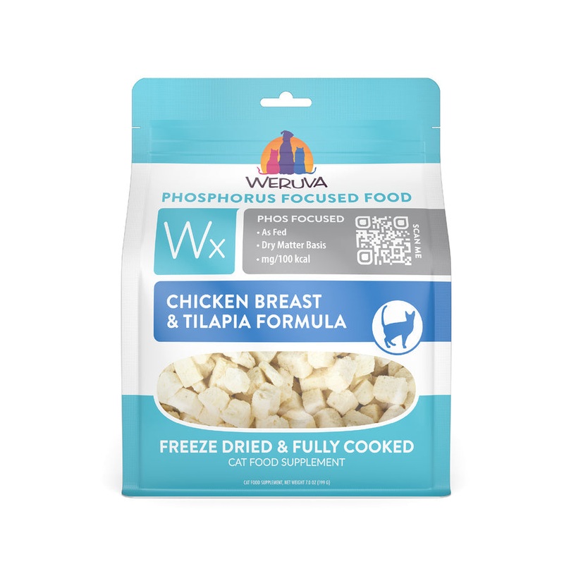 Weruva Wx Phos Focused Chicken Breast & Tilapia Freeze Dried Formula for Cats 1 oz