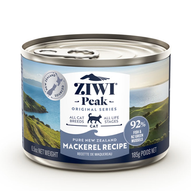ZIWI Peak Wet Mackerel Canned Cat Food Individual 185g
