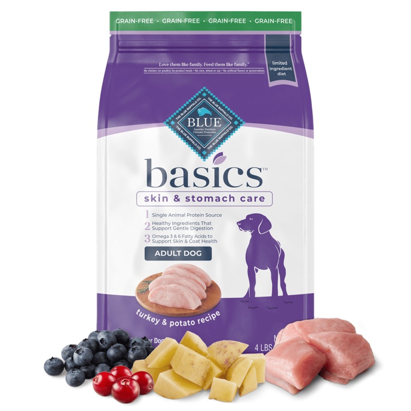 Blue Buffalo Basics Grain Free Turkey Dry Dog Food – SPECIAL  ORDER 24-lb