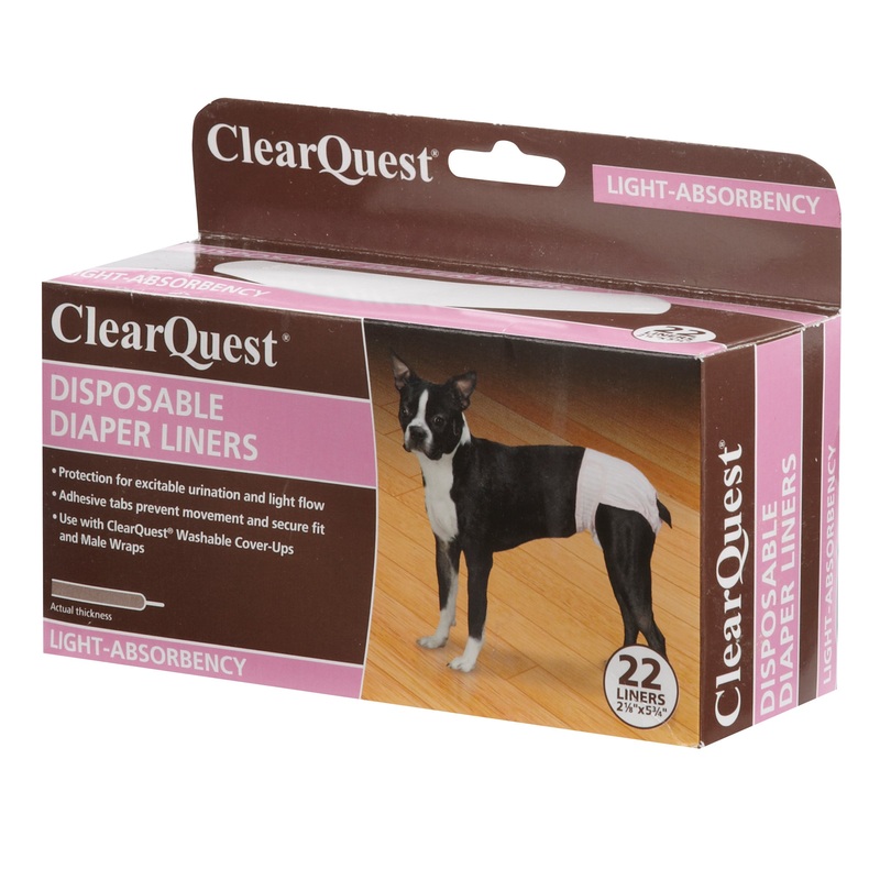 Clear Quest Disposable Diaper Liner 22Pk Light 5 3/4″
