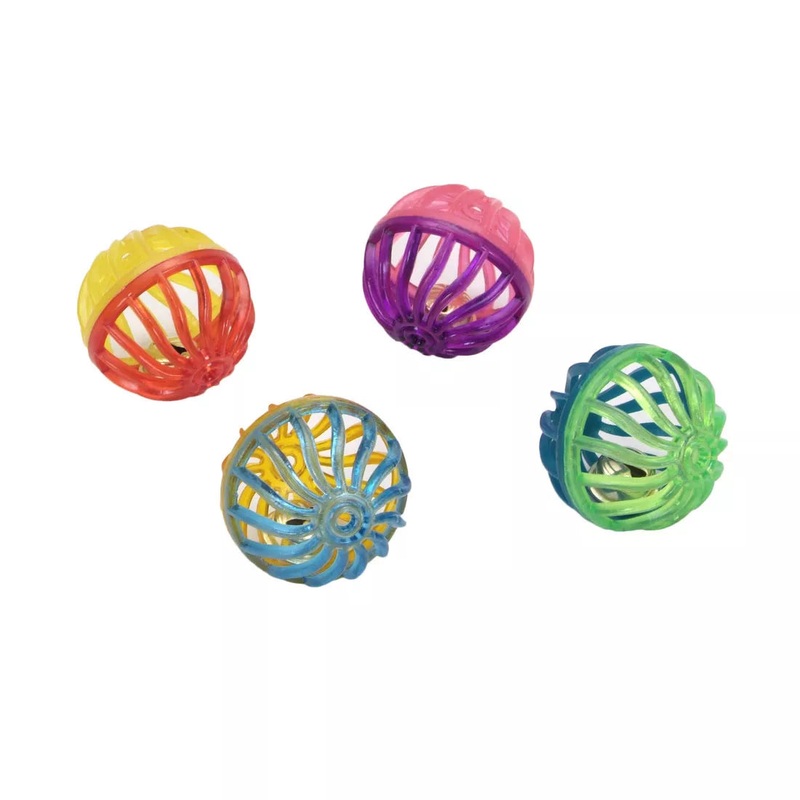 Coastal Pet Products Turbo Assorted Ball Cat Toys Lattice Bell Balls 1.5″
