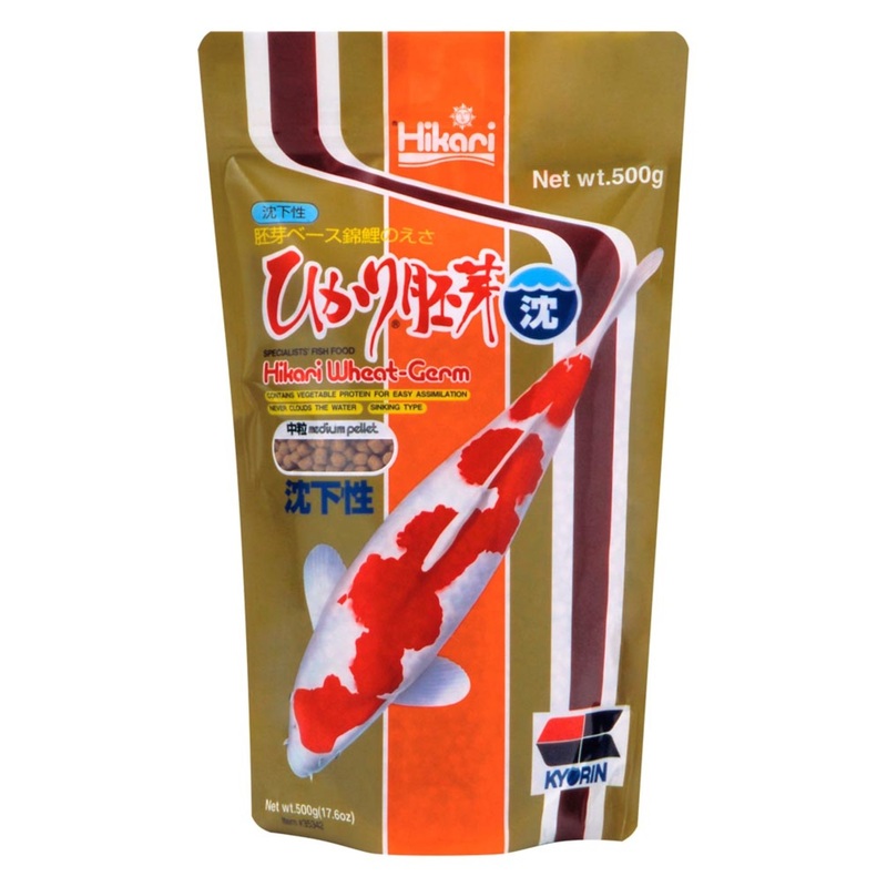 Hikari USA Wheat-Germ Sinking Pellet Fish Food for Koi, Goldfish and Other Pond Fishes