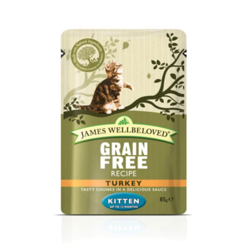 James Wellbeloved Pouches Turkey Kitten 12 x 85g