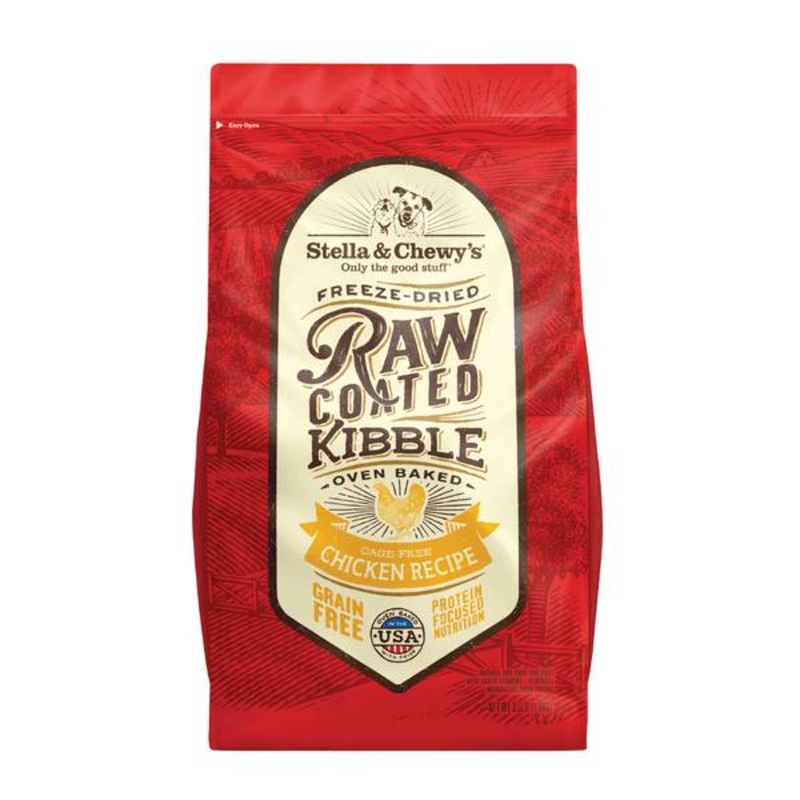 Stella & Chewy’s Raw Coated Kibble Grain-Free Cage-Free Chicken Recipe Dog Food, 3.5 Lb