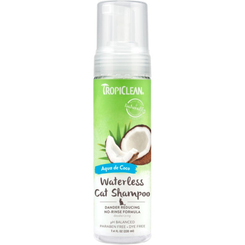 TropiClean Dander Reducing Waterless Cat Shampoo