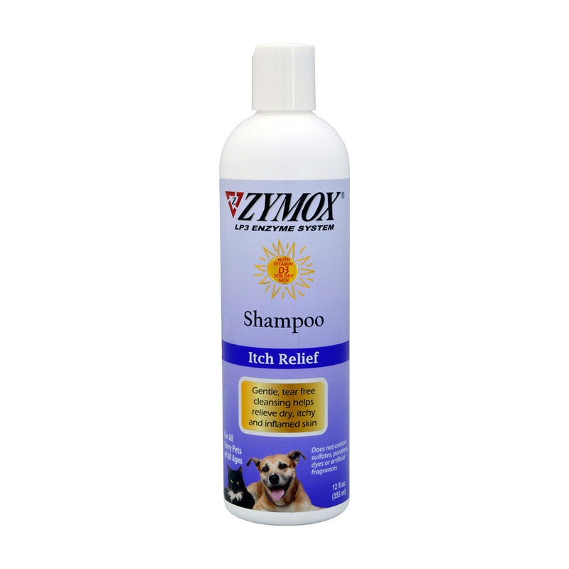 Zymox Shampoo for Itchy Inflamed Skin for Cat & Dog 12 Oz
