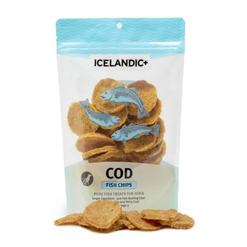 Cod Fish Chips Pure Fish Grain-Free Crunchy Dog Treats 2.5oz