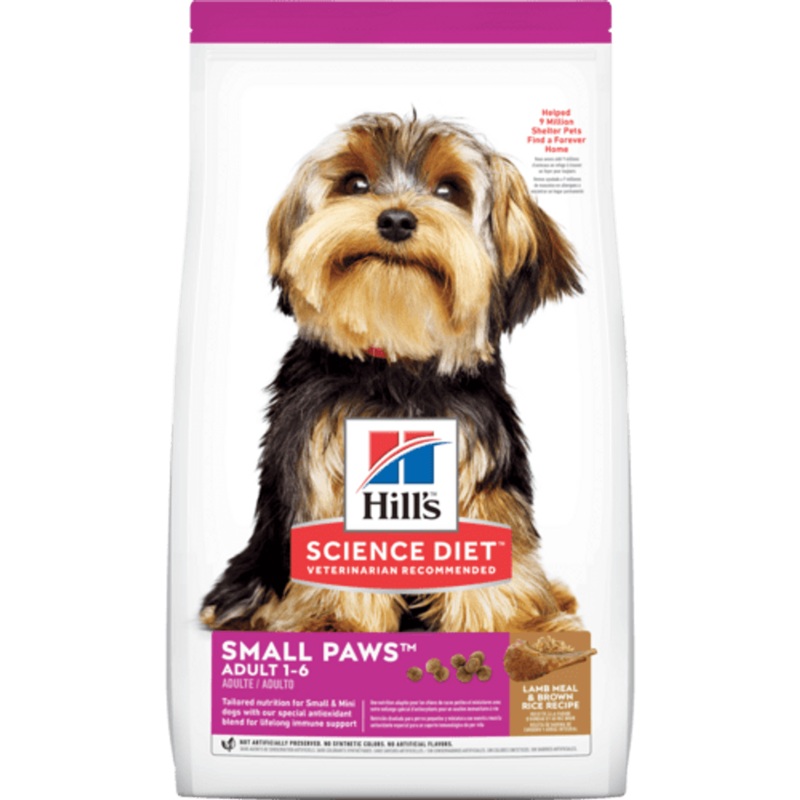 Hill’s Science Diet Adult Small Paws Lamb Meal & Brown Rice Recipe Dry Dog Food 4.5 lb