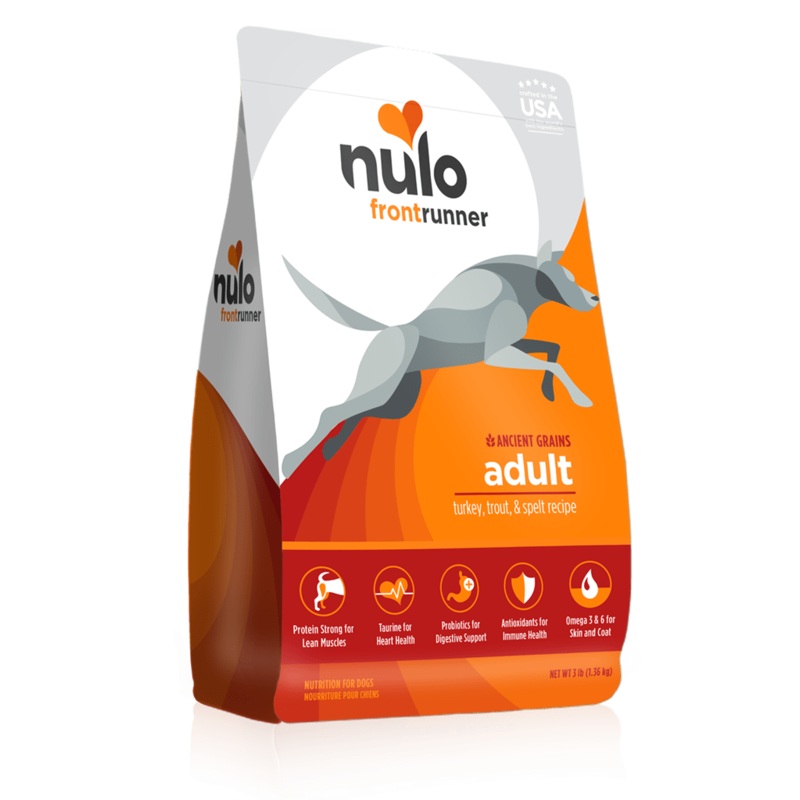 Nulo Frontrunner Turkey Trout & Spelt Dry Dog Food 3 lb