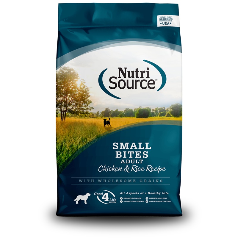 NutriSource Adult Small Bites Chicken & Rice Recipe Dry Dog Food 5-lb