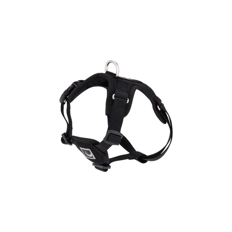 RC PETS Dog Forte Step In Harness, Black, XS, 14″ – 18″