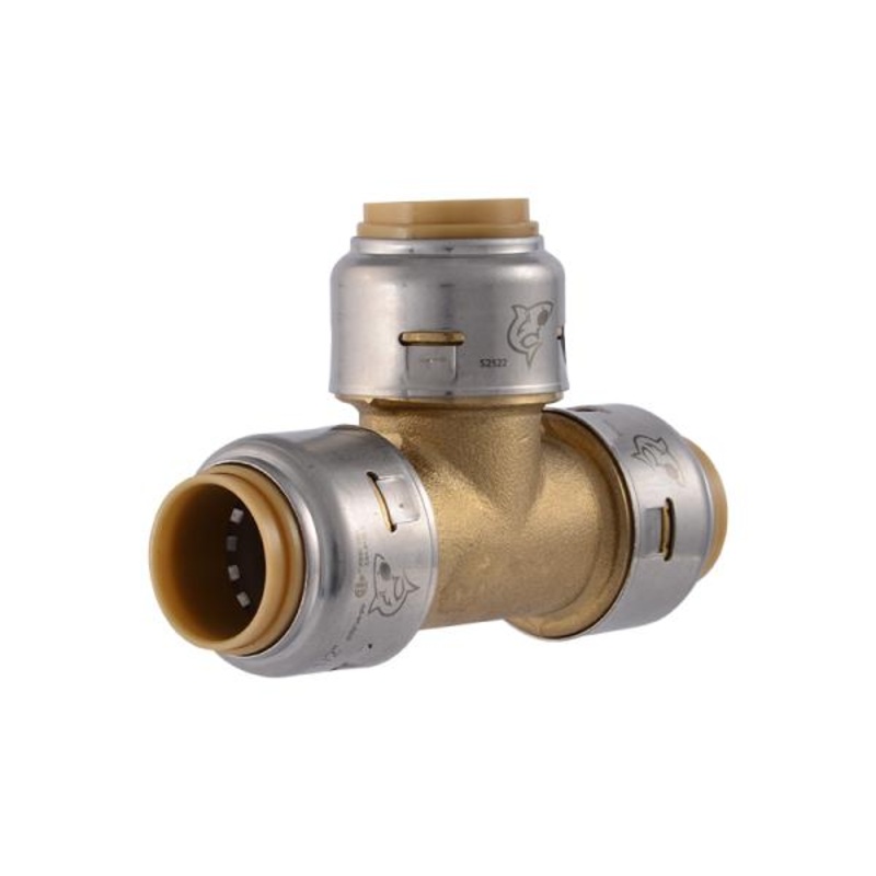 SharkBite Max Brass Push Tee 1/2″ x 1/2″ x 1/2″