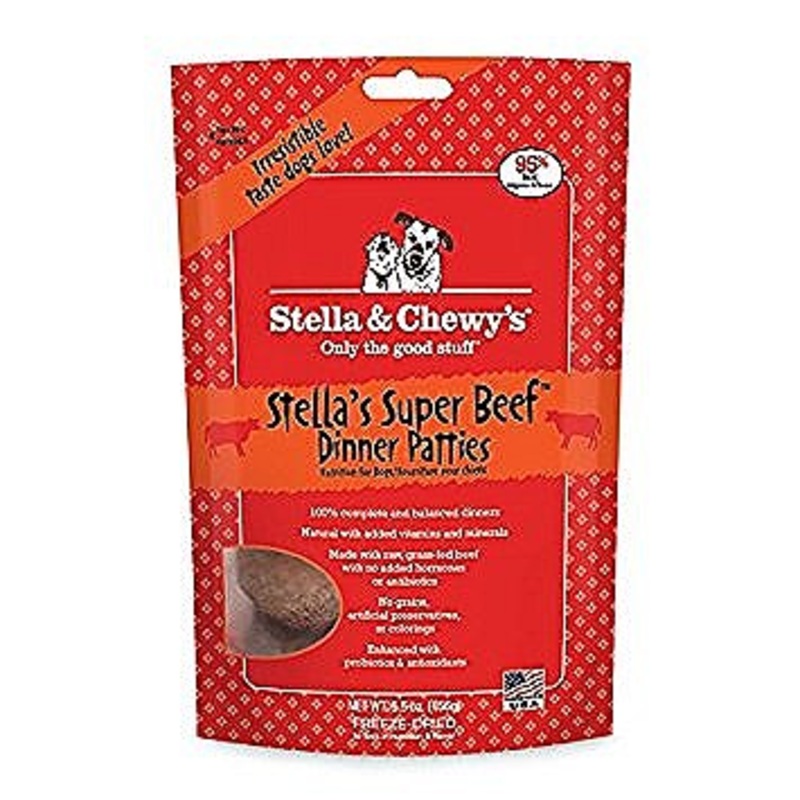 Stella and Chewy’s Stella’s Super Beef Dinner Patties Freeze Dried Dog 5.5 oz