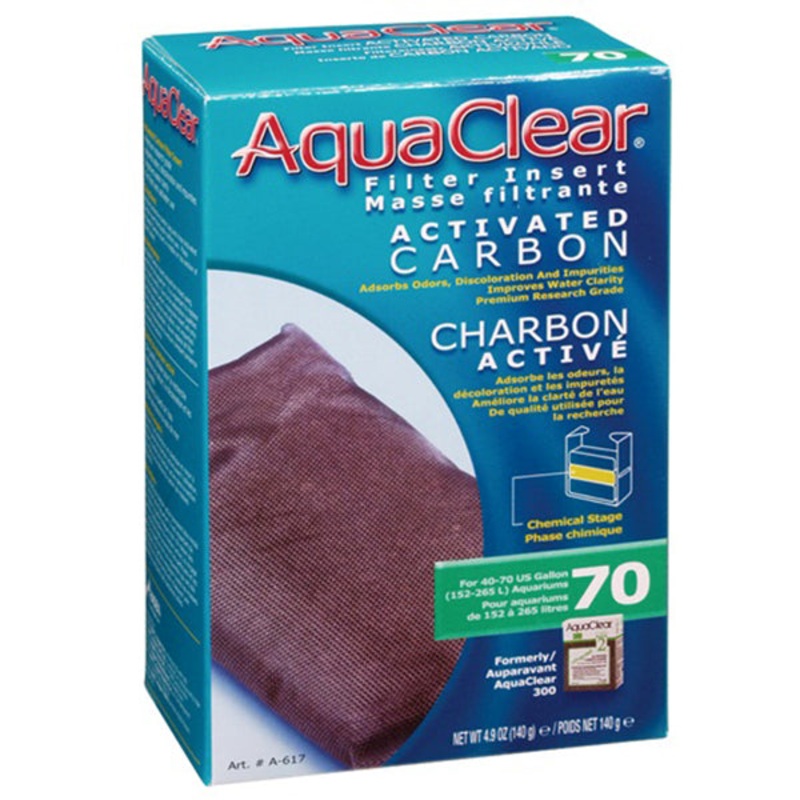 Activated Carbon Filter Insert for AquaClear 70 Power Filter 40 – 70 Gallon ( 3 Pack )