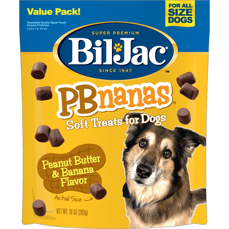 Bil-Jac 10 oz PBnanas Dry Dog Treat 10oz