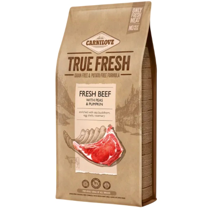 Carnilove True Fresh Beef Grain-Free Adult Dog Food 1.4kg  High-Protein Natural Nutrition