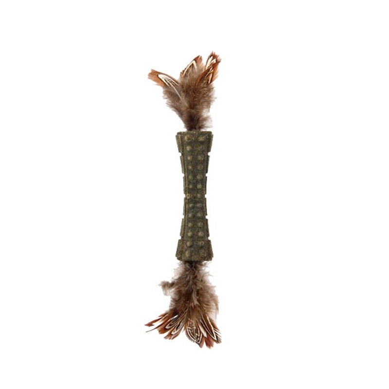 Catnip Johnny Sticks with Double Side Natural Feather