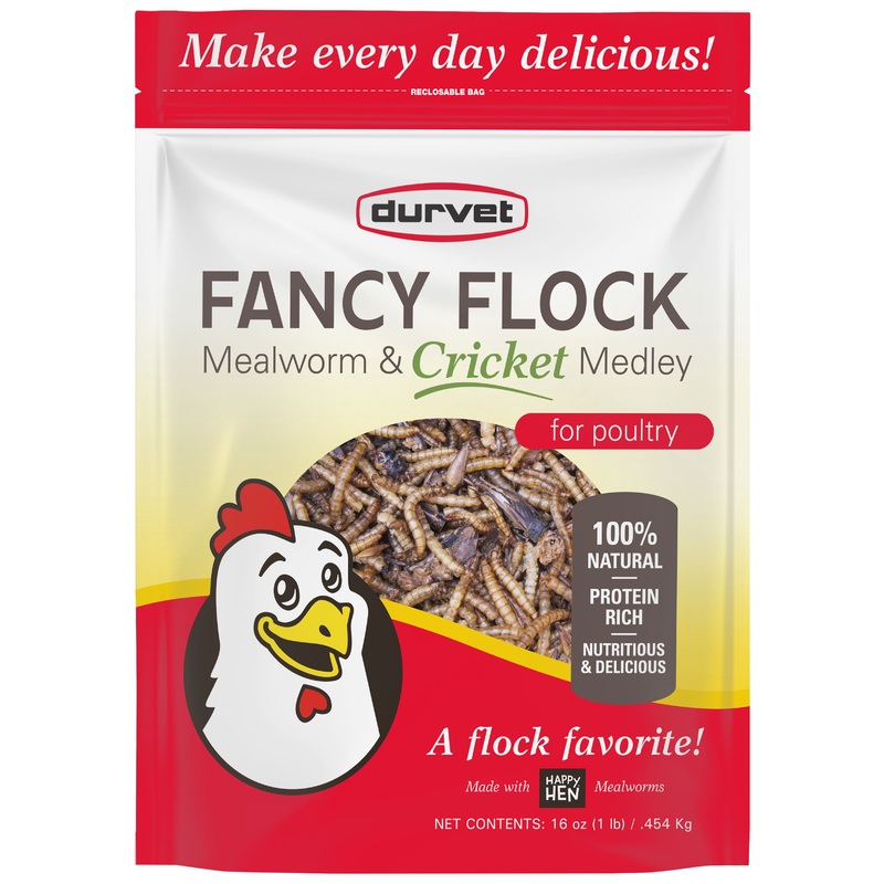 Durvet Fancy Flock Mealworm & Cricket Blend