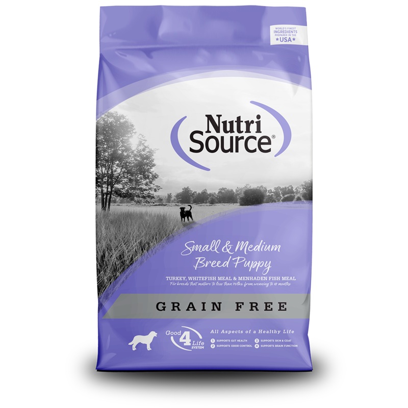 NutriSource Grain Free Small & Medium Breed Puppy Food 5 lb