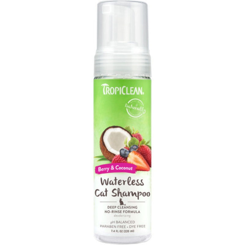 TropiClean Deep Cleansing Waterless Cat Shampoo 7.4 oz