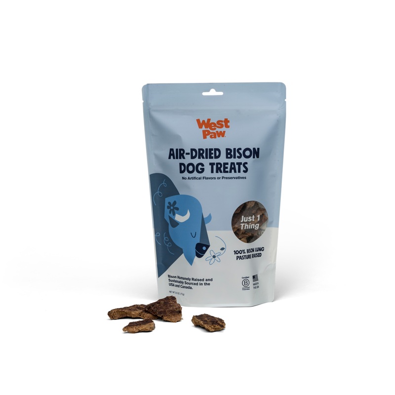 West Paw Air-Dried Bison Lung Dog Treats