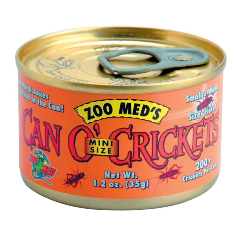 Zoo Med Can O’ Mini Crickets Reptile Wet Food 1.2 oz