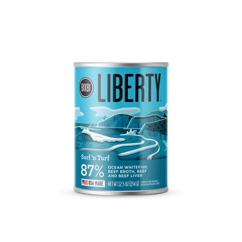 BIXBI Liberty Wet Food for Dogs  Surf N Turf Pat