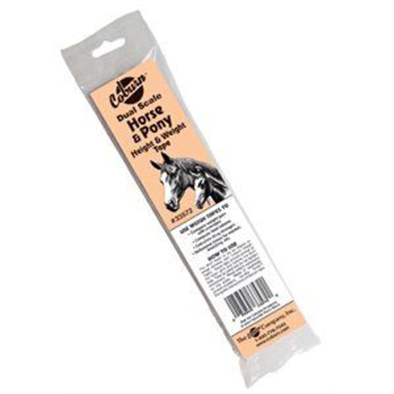 Coburn Horse & Pony Dual Scale Weigh Tape-English/Spanish 80″