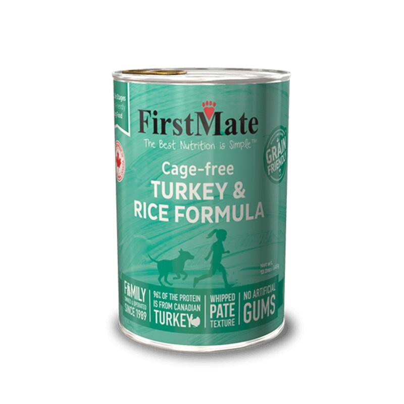 FirstMate Pet Foods Cage-free Turkey & Rice Formula for Dogs Canned Dog Food 12.2 oz