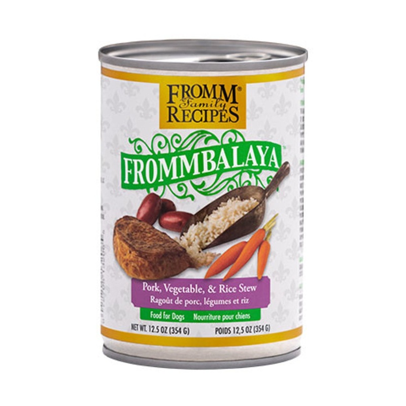 Fromm Frommbalaya Wet Dog Food – Pork, Vegetable, & Rice Stew – 12.5oz Can