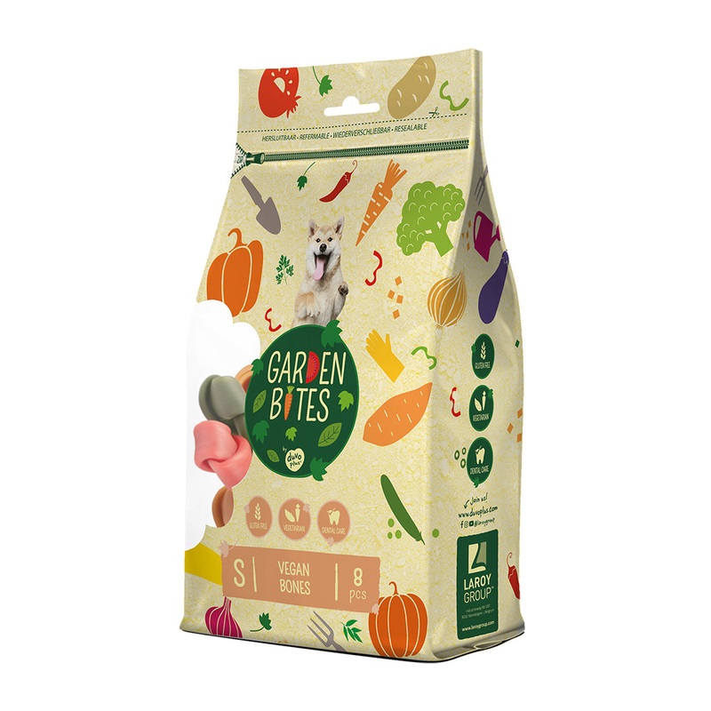 Garden Bites Vegan Bones 11cm Small Pouch – 8pk 8pk