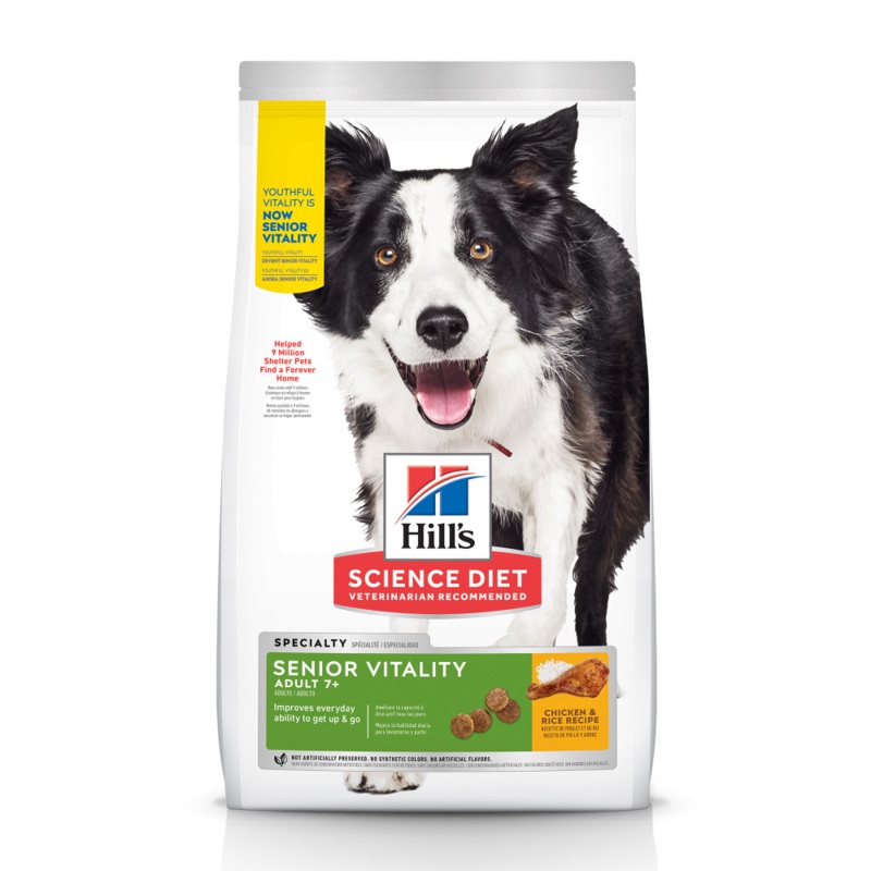 Hill’s Science Diet Adult 7+ Senior Vitality Chicken & Rice Recipe Dog Food