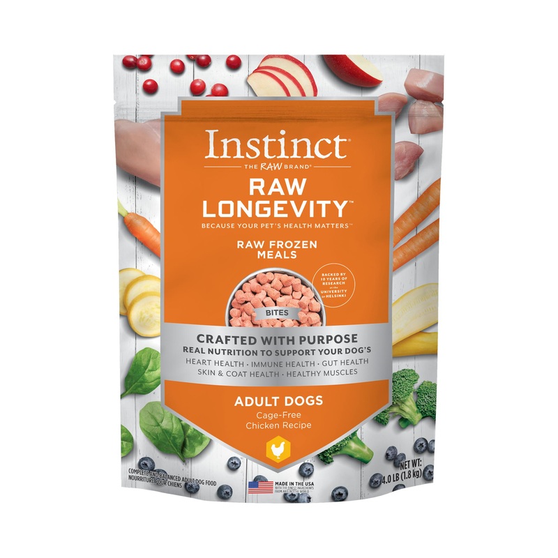 Instinct Longevity Chicken Bites Raw Dog Food 4 lb