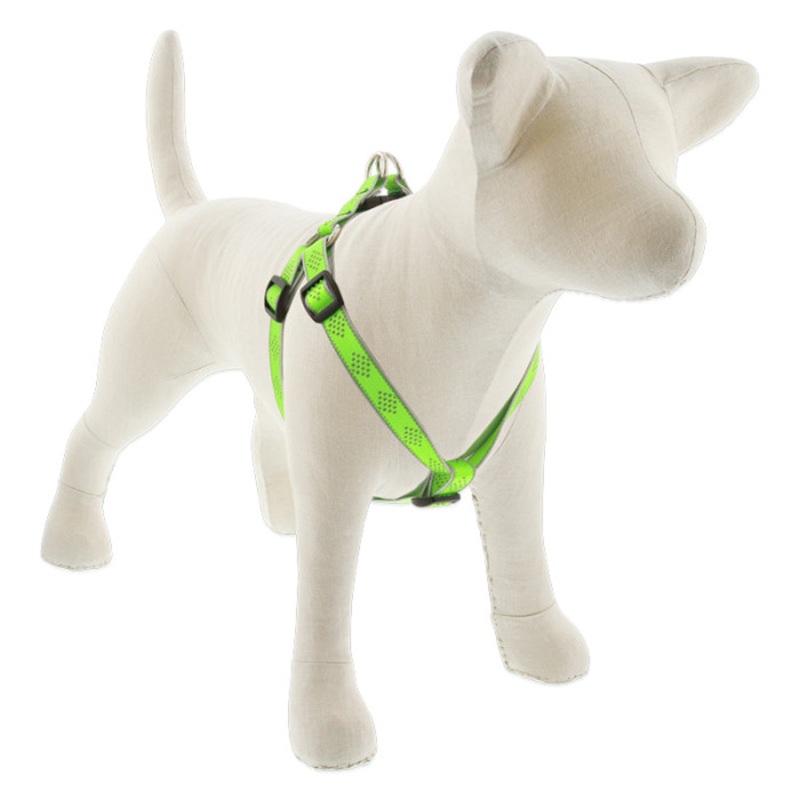Lupine Reflective Step In Dog Harness 3/4″ Wide 15″-21″ Girth Green Diamond