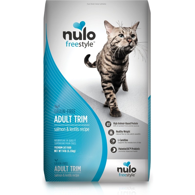 Nulo Freestyle Salmon & Lentils Recipe Grain-Free Adult Trim Dry Cat Food, 14 lbs