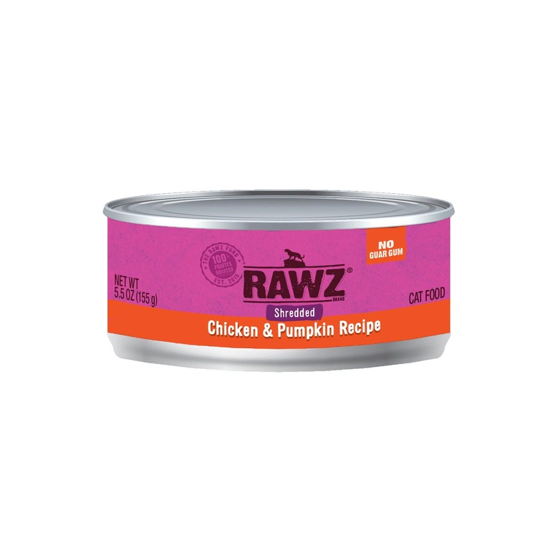 Rawz Shredded Chicken & Pumpkin Wet Cat Food 3 oz
