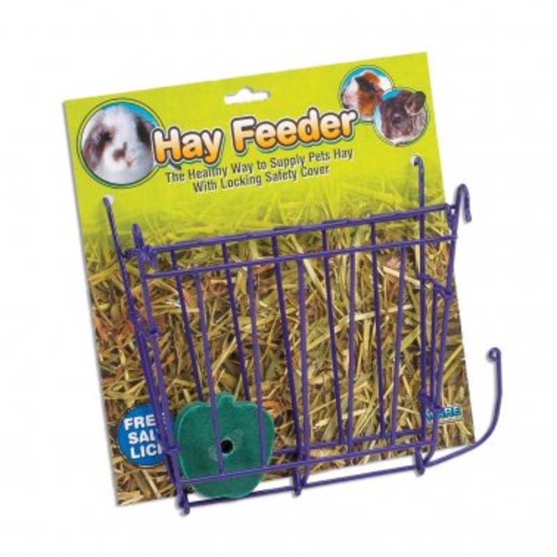 Ware Chew Proof Hay Feeder for Small Animal with Free Salt Lick Pack of 1