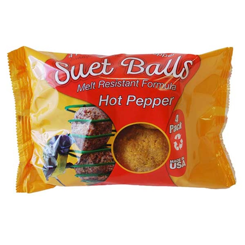 WILDLIFE SCIENCES SUET BALLS HOT PEPPER 4 PACK 1.150 lbs