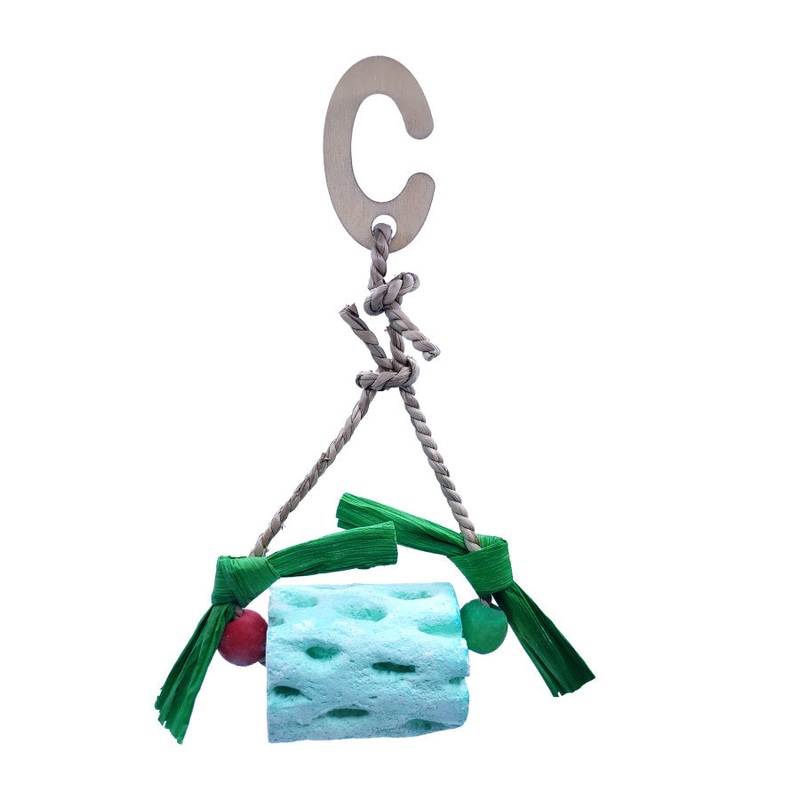 A&E Cages Nibbles Calcium Roller Hanging Small Animal Chew Toy