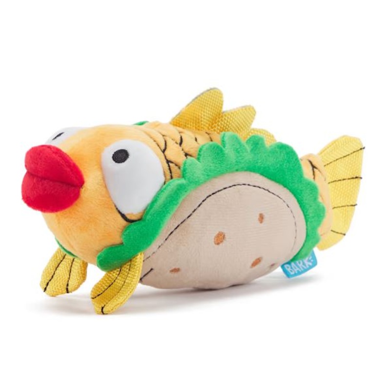 BARK Ernesto the Fish Taco Plush Dog Toy