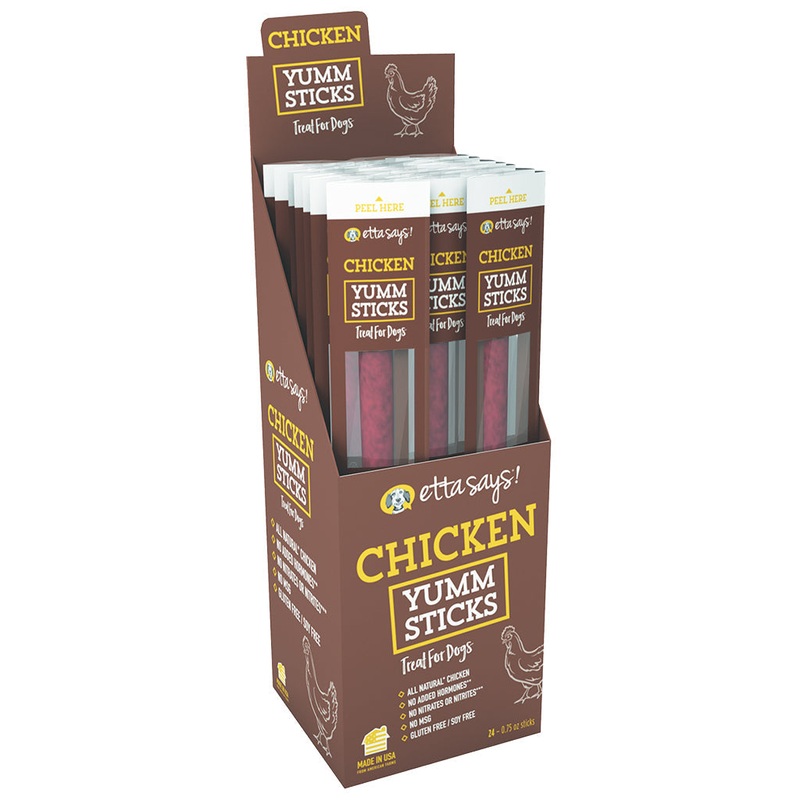 Etta Says! Yum Sticks Chicken Dog Treat 24 Count