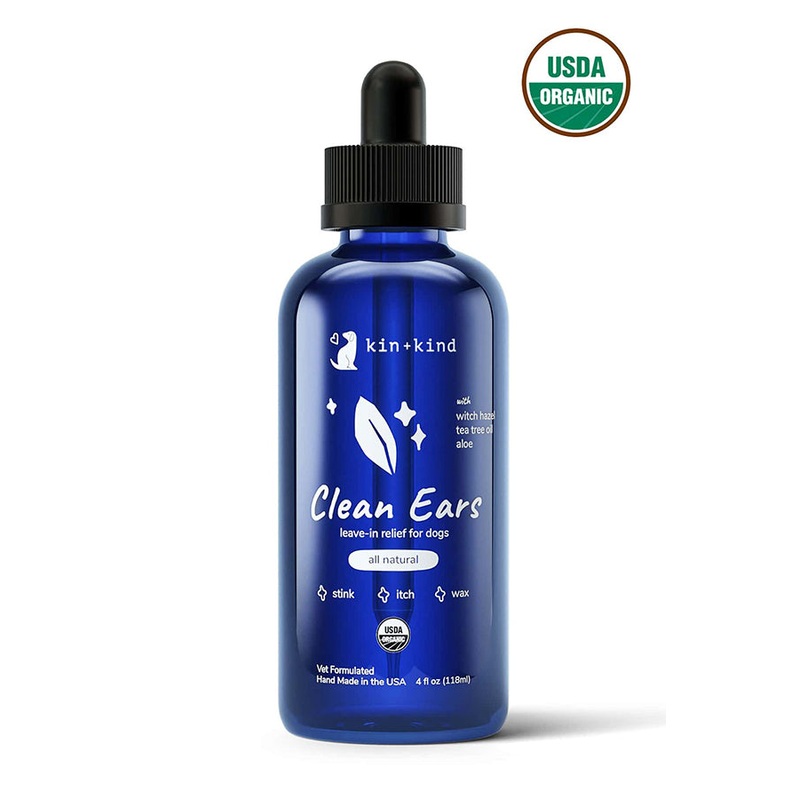 Kin + Kind Organic Clean Ears Dog Cleanser 4 oz