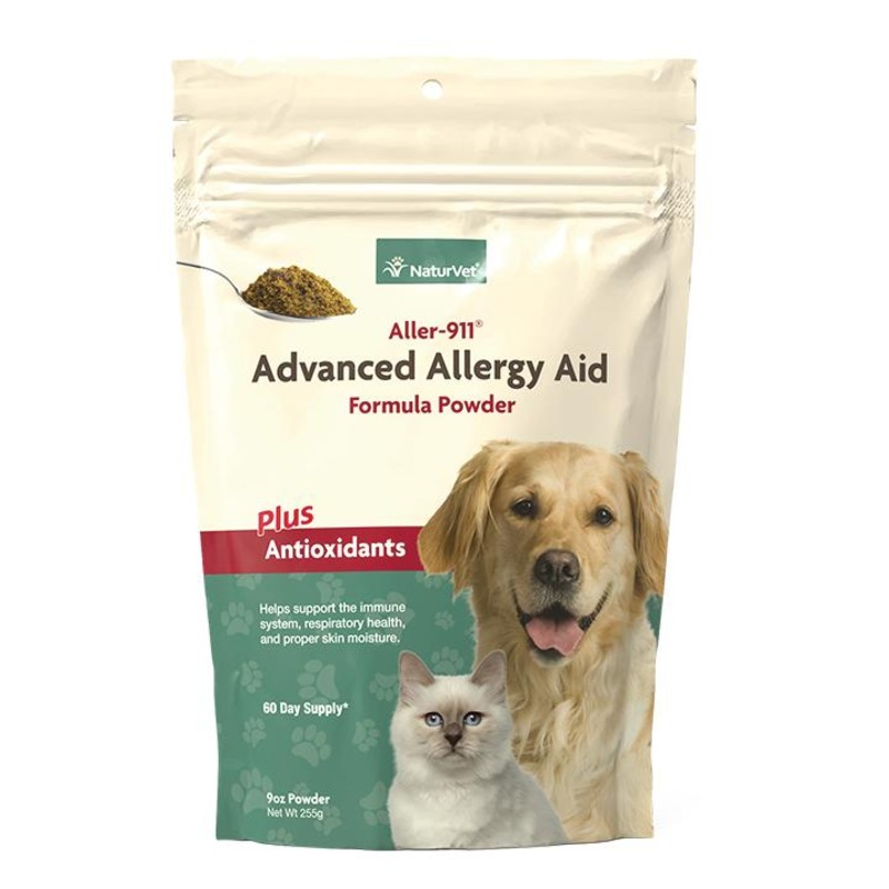 NaturVet Aller-911 Advanced Allergy Aid Formula Powder