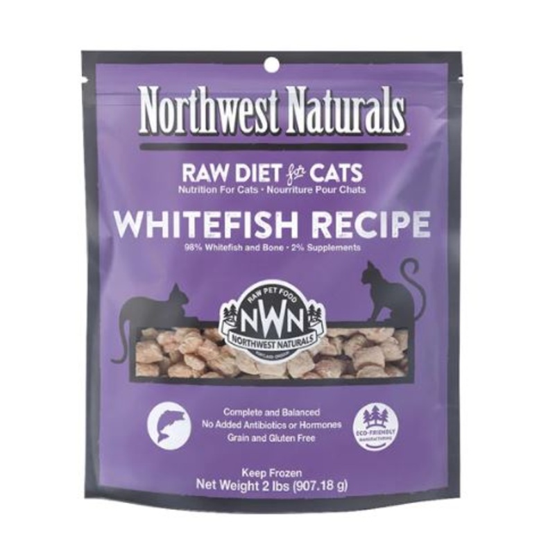 Northwest Naturals Frozen Cat Nibbles Whitefish 2 lbs