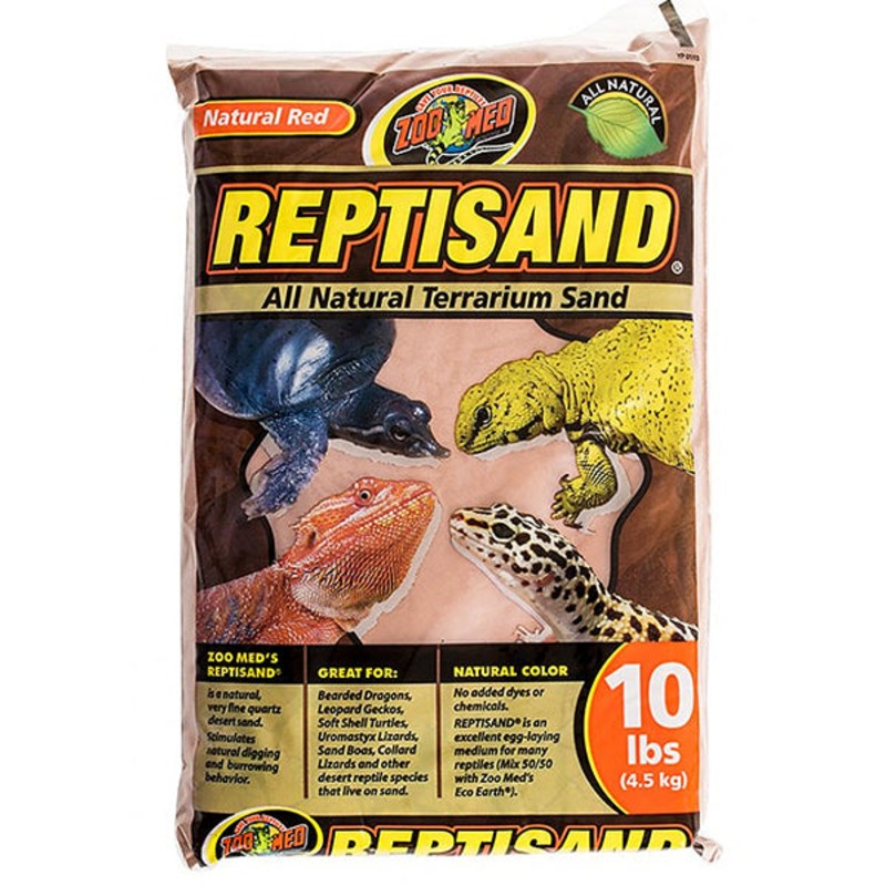 Reptisand All Natural Terrarium Sand Reptile Substrate Natural Red 10 Pounds