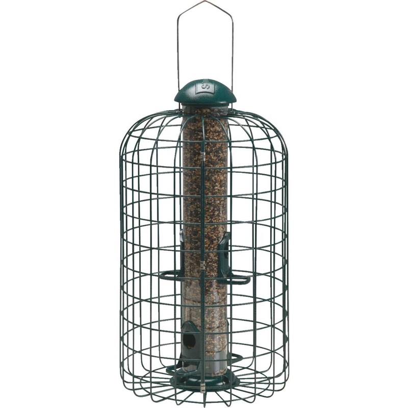 Squirrel-X Squirrel Proof Green Wire Bird Feeder