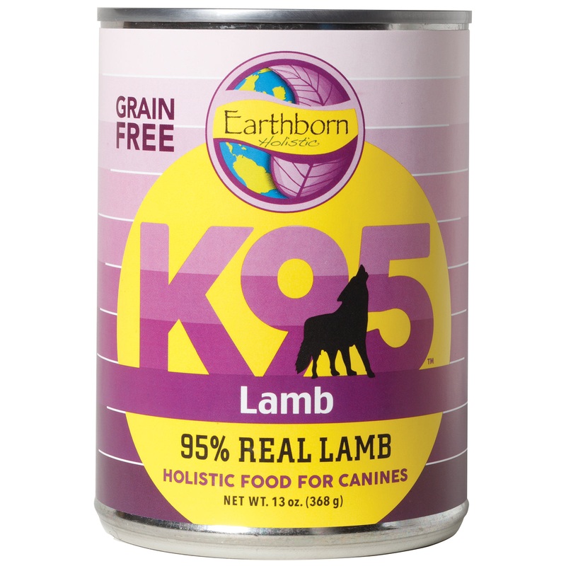 Earthborn Holistic K95 Grain Free Lamb Canned Dog Food 13-oz, case of 12