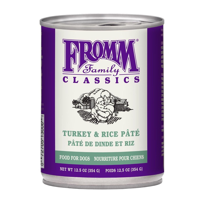 Fromm Classic Turkey & Rice Pate Wet Dog Food 13-oz, 12 cans