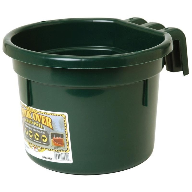 LITTLE GIANT PLASTIC HOOK OVER FEED PAIL RED